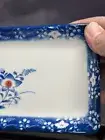 Vintage OTAGIRI Japanese Sushi Asian Meal - Rectangle Blue Dish Set In Box