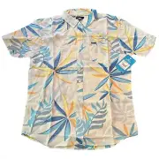 O'NEILL Hawaiian Late Drop Short Sleeve Button Down Shirt Shirt Men's Small New