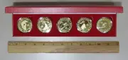 Seminole Hard Rock Casino Tampa 2016 Chinese New Year 5 Gold Plated Monkey Coins