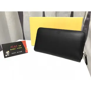 【Mark美鋪】FENDI 立體 眼睛 LOGO 黑色 拉練長夾