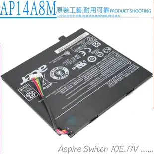 ACER 電池(原廠) 宏碁 AP14A8M Switch 10E 電池，11V 電池，SW5 電池，SW5-011，SW3 電池，1ICP4/58/102-2，AP14A8M，Aspire SW5-011，SW5-012，10-inch平板，Switch 10E(SW3-013-1070)，10E(SW3-013-11GV)，10E(SW3-013-12AE)，10E(SW3-013-12T)，10E(SW3-013-150W)，10E(SW3-013-169S)，10E(SW3-013-16A5)