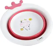 GARVALON Cartoon Collapsible Baby Wash Basin for Newborns Easy to Sturdy Suitable for Indoor/Outdoor Use