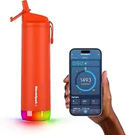 Hidrate Spark PRO Smart Water Bottle – Tracks Water Intake with Bluetooth, LED Glow Reminder When You Need to Drink – Straw, 21oz, Lava