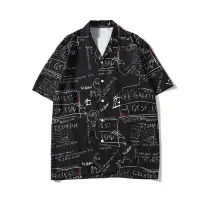 在飛比找蝦皮購物優惠-創意英文塗鴉男士短袖夏威夷襯衫 2020 新款時尚款式