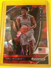 2020-21 Panini Prizm Draft JAMES WISEMAN Red Ice Rookie #2 Warriors