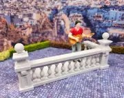 1:24 scale (half scale) Balcony in Marble style PLA Greek Style. with pillers,