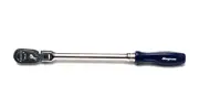 Snap On Tools NEW FHLFD80AMB 3/8dr Power Blue Grip Long Handle Flex-Head Ratchet