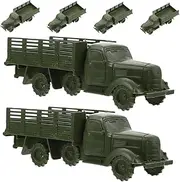 SUPVOX 6pcs Truck Model Inertia Truck Toy Truck Model Toy Plastic Car Model Toy Sand Table Decor for Baby Kid Child Educational Toy