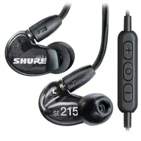 在飛比找PChome24h購物優惠-SHURE SE215 UNI 黑色 噪音隔離 線控入耳式耳