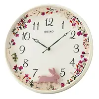 在飛比找樂天市場購物網優惠-掛鐘 SEIKO精工粉色森林小兔時鐘【NV73】原廠公司貨