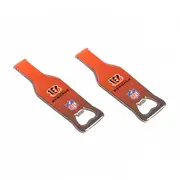 2x NFL Cincinnati Bengals Bottle Opener 10cm Magnetic Beer Cap Remover Bar Tool