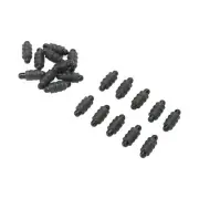 20pcs Carp Fishing Method Connectors Threaded Outside Stop Beads Feeder FF