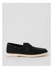 [Blaq] Malaga Boat Shoe in Black