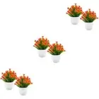 2pcs Artificial Flowers Artificial Planters Fake Potted Plants