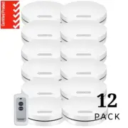 AUSTRAL AS3786 Interconnected Photoelectric Smoke Alarm 12 Pack with Free Remote