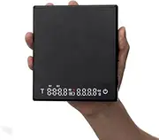 KharWette Coffee Scale with Timer for Pour Over Espresso Type-C Rechargeable Smart Digital Kitchen Scale Auto Off LED Display with Waterproof Pad 2000 Grams (Black, Regular)