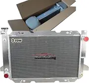 MotoCooling 44MM Aluminum Radiator for 1985-1997 Ford F Super Duty Bronco F150 F250 F350 F53 5.0L 5.8L 7.3 7.5L V8 Engine, Radiators 1986 1987 1988 1989 1990 (3 Row)