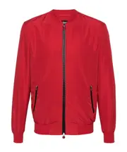 baseball-collar bomber jacket IT54 Red
