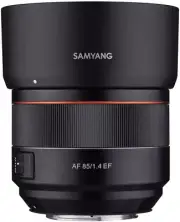 Samyang 85Mm F1.4 High Speed Auto Focus Lens for Canon EF Mount, Black (SYIO85AF