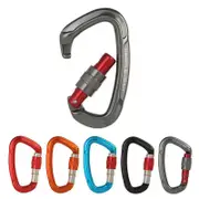 25KN Screwgate Locking Rock Climbing Carabiner Clip Aluminum D Ring Hook Buckle