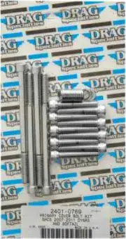 Drag Specialties Knurled Motor Bolt Kit - Harley-Davidson Softail 2401-0769