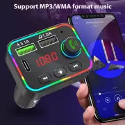 Bluetooth Wireless FM Transmitter 5.0 Radio Car Kit Dual USB Charger MP3 Player☏