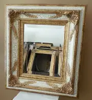 Ornate Solid Wood "21x24" Rectangle Beveled Custom Framed Wall Mirror