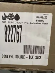 Sub-zero/Wolf 822767 Control Panel, Double, Black Color-new In Sealed Box-OEM