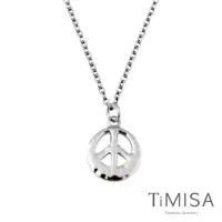 在飛比找momo購物網優惠-【TiMISA】和平風尚-原色 純鈦項鍊(E)