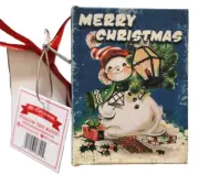 Mr. Christmas Wind up Music Box Book Plays We Wish You a Merry Christmas