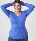 NWT Lane Bryant Blue Top | Plus Size 22/24 | Long Sleeve | NEW