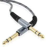 1/4 TRS Audio Cable 6.35mm TRS Balanced Interconnect Cable, 25Ft