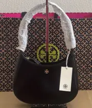 NWT Tory Burch Emerson Patent Leather Shoulder Bag in Gold/Black