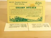Champ Decals HO HN-131 Canadian Notional Black Lettering