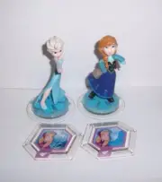 DISNEY INFINITY 1.0 2.0 3.0 Anna Elsa Frozen Figure Flourish Chill in Air Discs