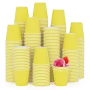 Turbo Bee 300Pack 3oz Small Paper Cups,Disposable Yellow Bathroom Cups, Mouth...