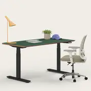 Recess Ergo Bundle | Ergonomic Chair Desk | Home Office Furniture Packages, Eucalypt / Large - 150W x 75D (cm) / Forest/Black
