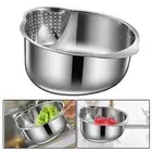 Stainless Steel Colander Sifters Vegetables Drain Basket for Fruits Rice