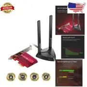 High-Performance WiFi 6 AX3000 Adapter with Bluetooth 5.2 - Optimized for Gaming