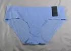 Mopas Women's Mesh Chevron Print No Show Bikini Panty LPN2047KE BF5 Purple Large