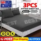 Luxury Extra Deep Fitted Sheet Ultra Soft Double/Queen/King Size Bed Sheet Cover