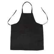 Unisex 2 Black Kitchen Apron Bib, Size in Medium F7L99176