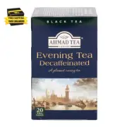 Black Tea, Decaffeinated Evening Teabags, 20 Ct (Pack of 1) - Decaffeinated & Su