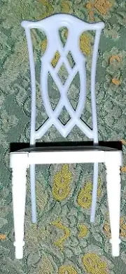 My Fancy Life Barbie Size White Diningroom Chair No Arms