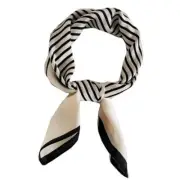 Silk Feeling Scarf Medium Square Satin Head Wrap for Women 27.5 inches