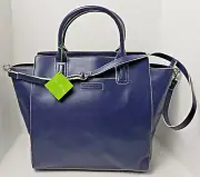 Vera Bradley Tote In Faux Leather Classic Navy