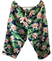 PETER ALEXANDER Women’s Waterlily Pants Size L 3/4 Cropped RRP $69.95