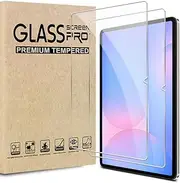 TQLGY 2 Pack Screen Protector for Samsung Galaxy Tab S10 FE Plus 13.1 Inch 2025, Tempered Glass for Galaxy Tab S10 FE+, HD Clear, Anti-Scratch, Bubble-Free, Case Friendly, S Pen Compatible