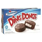 Hostess Ding Dongs Chocolate Cake with Creamy Filling, 10 Pack