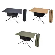 Outdoor Folding Table Portable Picnic Table Aluminum Alloy with Mesh Pocket